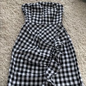 ( Reverse)flannel tight dress